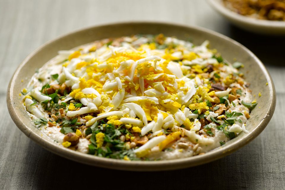 Butter bean purée with dukkah