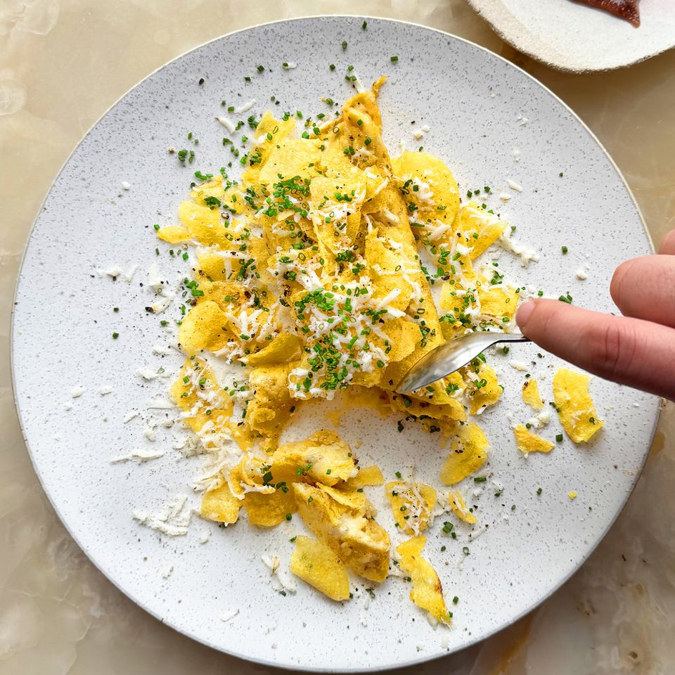 Crisp omelette