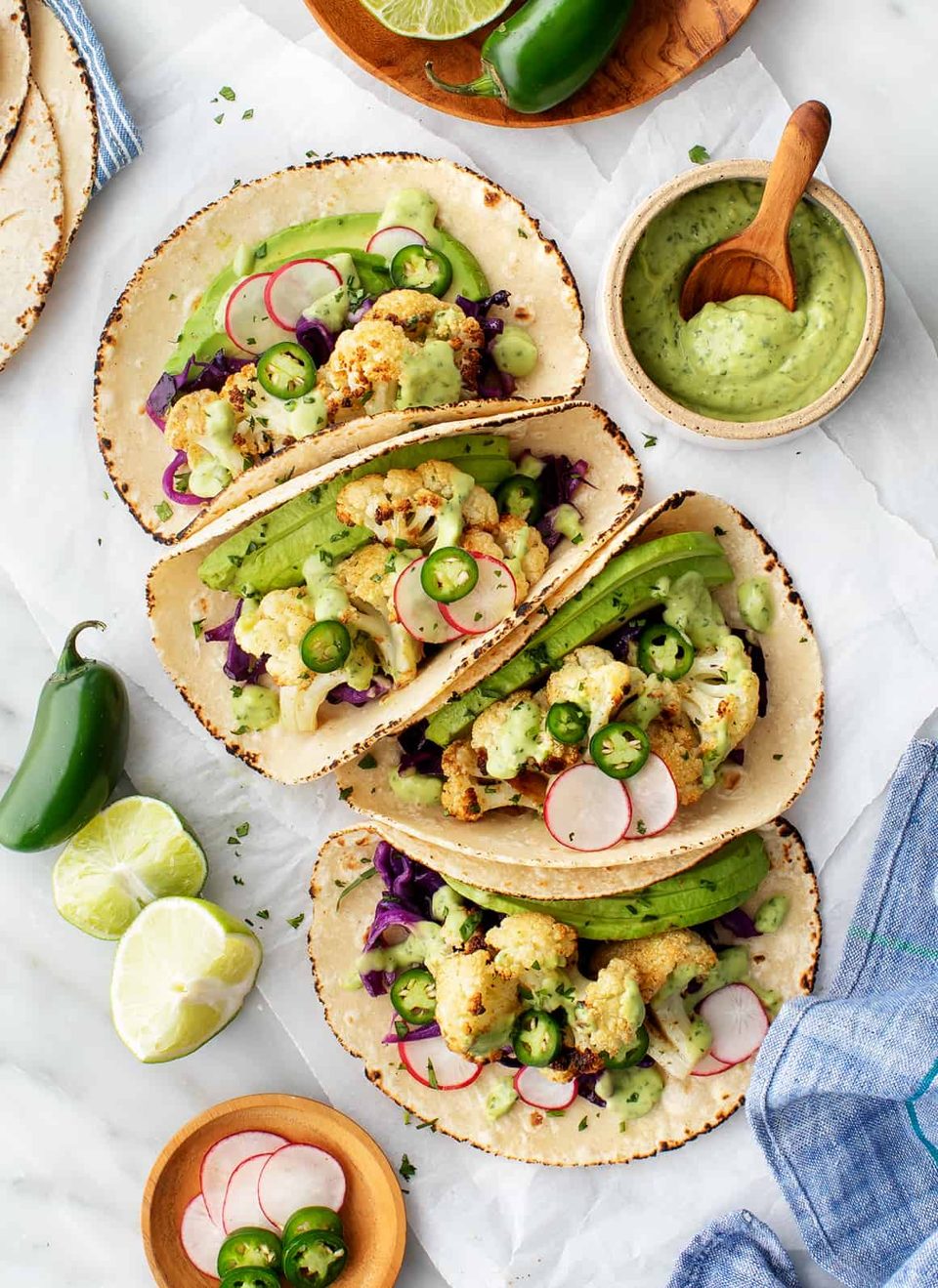 Roasted Cauliflower Tacos