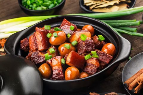 Chinese Quail Egg Stew with Belly Pork
