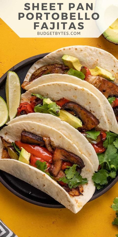 Sheet Pan Portobello Fajitas