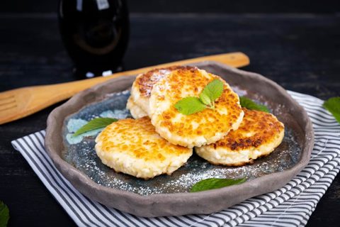 Sweet Curd Pancakes with Cottage Cheese