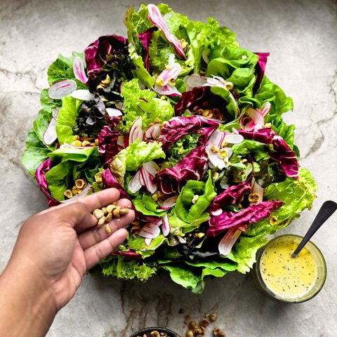 White balsamic and ginger dressing